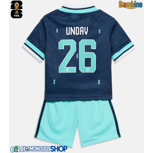 Maglie da calcio Germania Deniz Undav #26 Seconda Maglia Bambino Mondiali 2026  Manica Corta + Pantaloni corti)